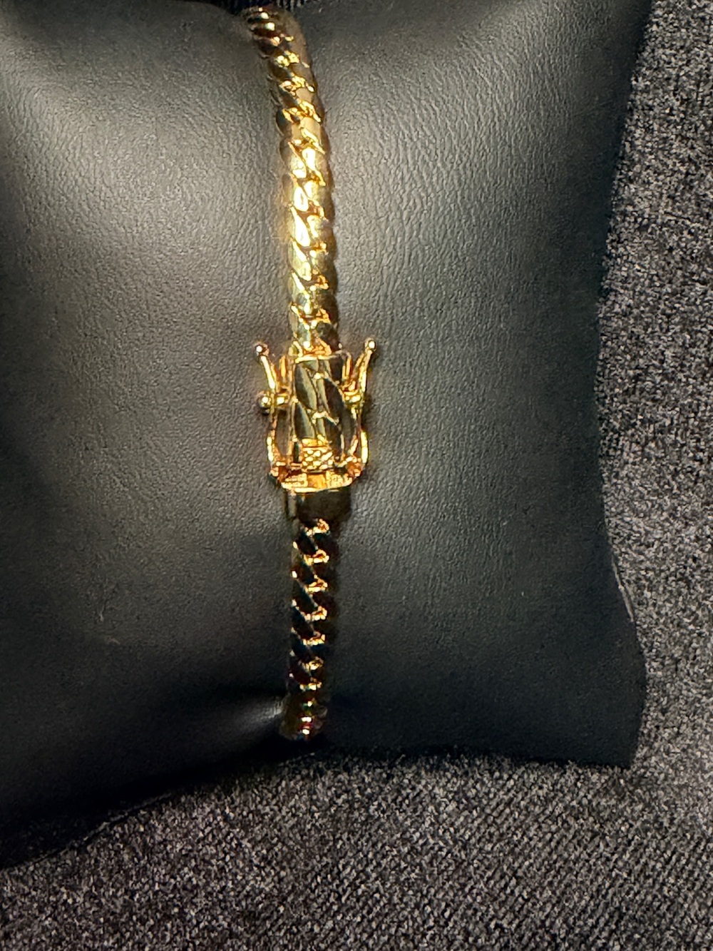 Miami Cuban 8in 5MM 14K Stamped Gold Filled Bracelet W/Box lock Brand New